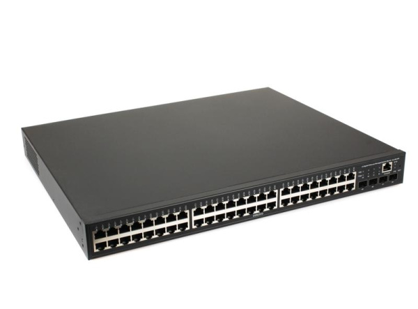 Коммутатор управляемый L3 PoE SW-48G4X-2L на 48хGE RJ-45 + 4х10G SFP+ порта OSNOVO 14166