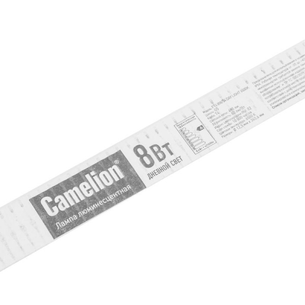 Лампа люминесцентная FT4-8W/54 8Вт T4 6500К G5 Camelion 3370
