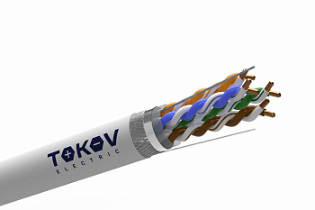 Кабель витая пара SF/UTP 4х2х24AWG(0.52мм) кат.5E PVC indoor Fluke tested 305м (м) PRO TOKOV ELECTRIC TKP-C06-SF/UTP-42-5E-305