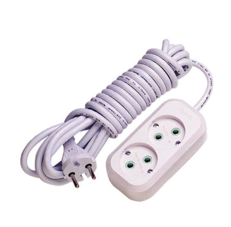 Удлинитель 2х15м без заземл. 10А IP20 Makel MGP109