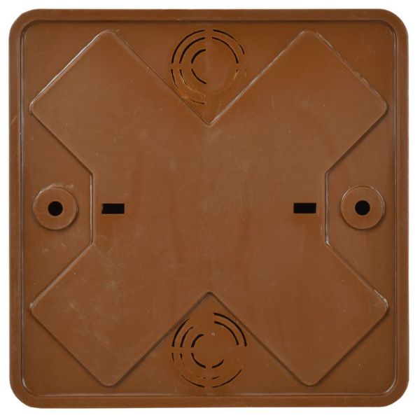 Коробка распаячная ОП КМ 100х100х44 дуб IEK UKO10-100-100-044-K24-E
