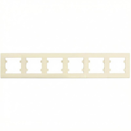 Рамка 6-м Karea RIZZ крем. Makel 88010706