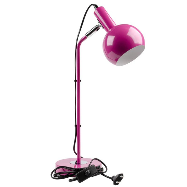 Светильник настольный UML-B702 E14 PINK 60Вт цоколь Е14 механический выкл. роз. ТМ Uniel UL-00010160