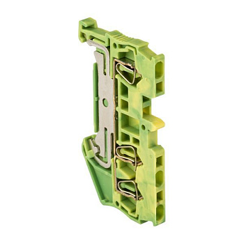 Колодка клеммная ST-1.5 3 вывода земля пружинная EKF plc-jxb-st-1.5-3-pen