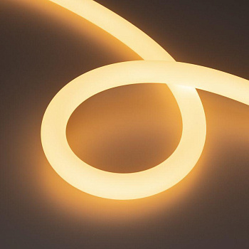 Лента светодиодная MOONLIGHT-SIDE-A336-D25mm 24V Warm 2700К 360deg 14.4Вт/м IP65 2835 wire x1 боков. вывод кабеля герметичная (уп.5м) Arlight 038749