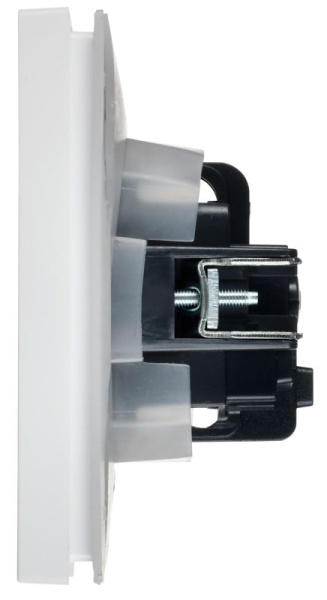 Розетка СП FORTE&PIANO 16А IP44 FP221 с заземл. защ. шторки с крышкой винт. крепл. бел. IEK FP-R16-16-44-K01
