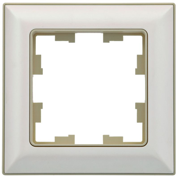 Рамка 1-м BRITE РУ-1-Бр беж./жемчуж. IEK BR-M12-12-1-K10