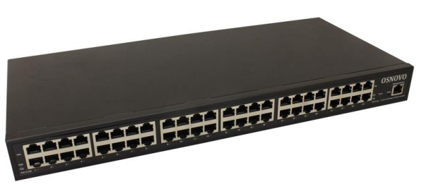 Инжектор управляемый PoE Midspan-24/370RGM Gigabit Ethernet на 24 порта OSNOVO 11495