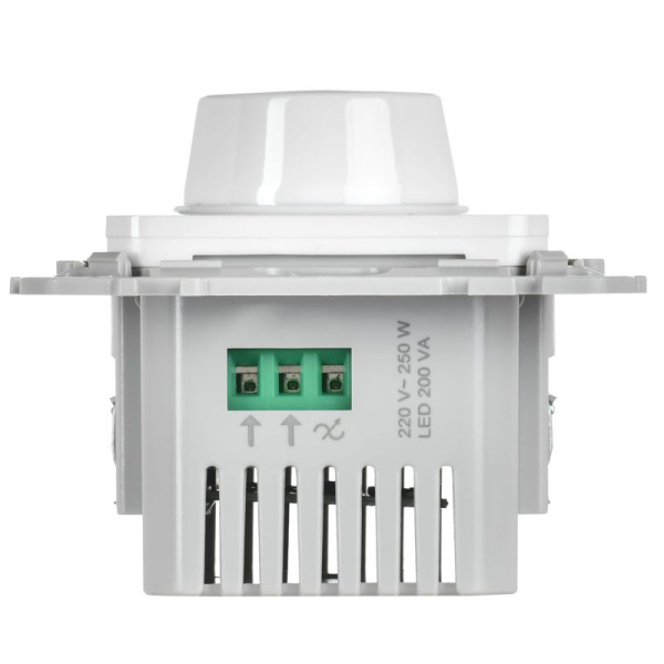 Светорегулятор проходной СП FLITE СС16-5-1-ФлБ LED 250Вт механизм бел. IEK FI-D22-0250-P-K01