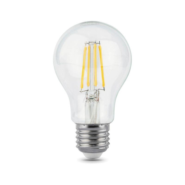 Лампа светодиодная филаментная Black Filament 6Вт A60 грушевидная 4100К нейтр. бел. E27 630лм GAUSS 102802206