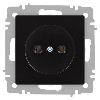 Розетка 1-м СП Accent 6-201-05 16А IP20 250В 2P антрацит Intro Б0063665