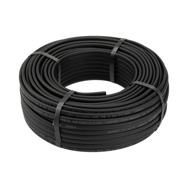 Кабель греющий саморег. SRL30-2CR экранированный 30Вт/1м (уп.50м) Rexant 51-0203