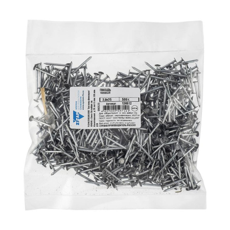 Гвоздь толевый 2х25 (уп.0.5кг) Tech-Krep/Zitar 124612