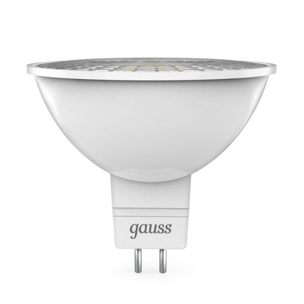 Лампа светодиодная Black 5Вт MR16 софит 3000К тепл. бел. GU5.3 500лм DC 12В GAUSS 201505105
