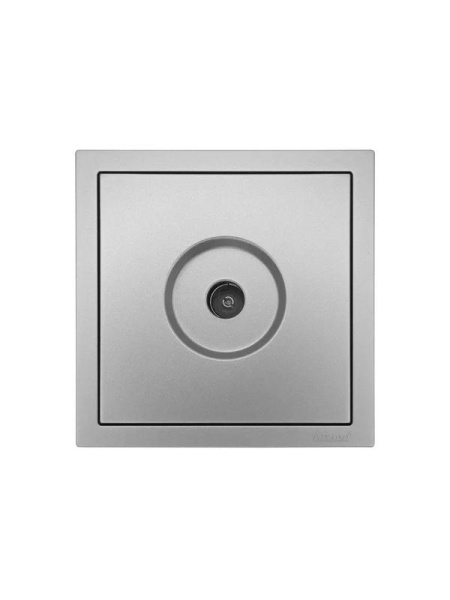 Розетка телевизионная проходная TV 1вых. СП ZIMA IP20 механизм сер. матов. LEZARD 704-7488-129