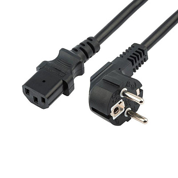 Шнур сетевой Евро 0.75кв.мм 3м (PVC) (с заземлением) Rexant 11-1132