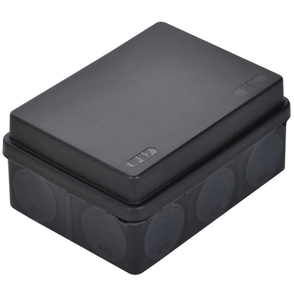 Коробка распаячная ОП КМ42441 150х110х70мм IP67 10вводов черн. IEK UKO21-150-110-070-K02-66
