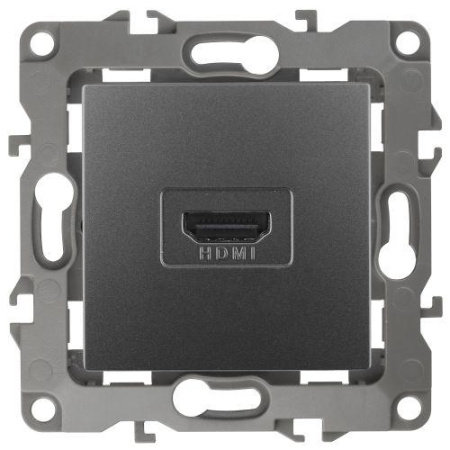 Розетка 12-3114-12 HDMI графит ЭРА Б0027487