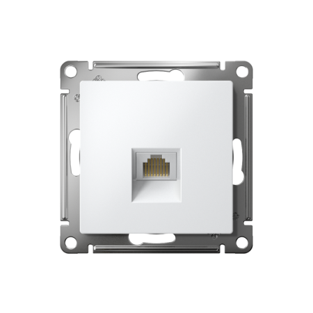 Розетка компьютерная AtlasDesign RJ45 кат.5E механизм лотос SE ATN001383