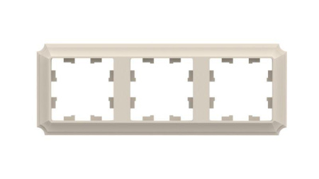 Рамка 3-м AtlasDesign Antique универс. беж. SE ATN100203