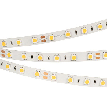 Лента светодиодная RT-B60-10mm 24V Warm 2400К 14.4Вт/м IP20 5060 (уп.5м) Arlight 018099(2)