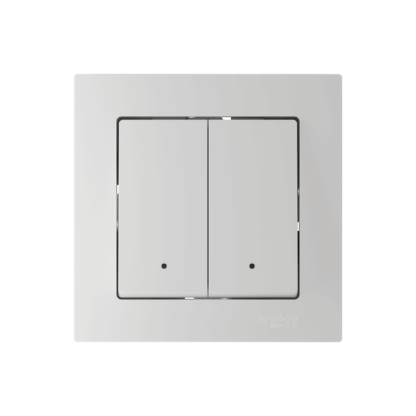 Выключатель 2-кл. СП ATLASDESIGN SMART 10А IP21 Zigbee сх.1 L(N) с опциональной нейтралью механизм бел. Умный дом Sber & SE ATN000117Z