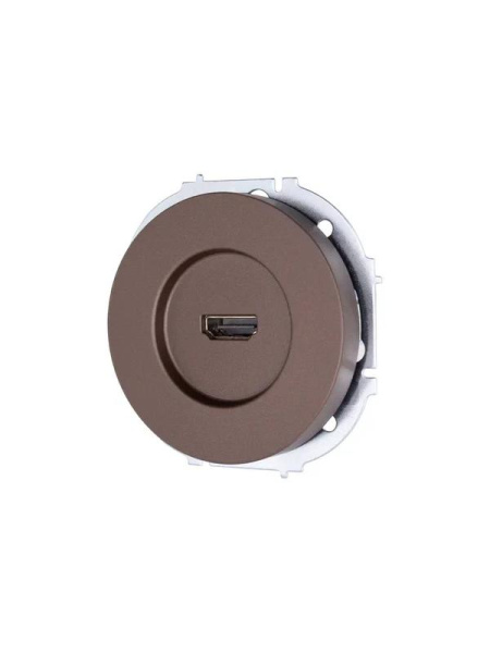 Розетка HDMI 1-м СП OSEN механизм шоколад LEZARD 743-7388-203