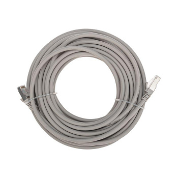 Патч-корд S/FTP CAT 6A (10G) RJ45-RJ45 28AWG LSZH сер. 10м Rexant 02-0390-10