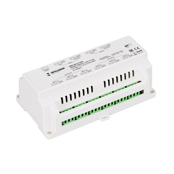 Сплиттер SMART-DMX512-306-72-DIN (12-48В 2-in 6-out RS-485) IP20 металл Arlight 038937