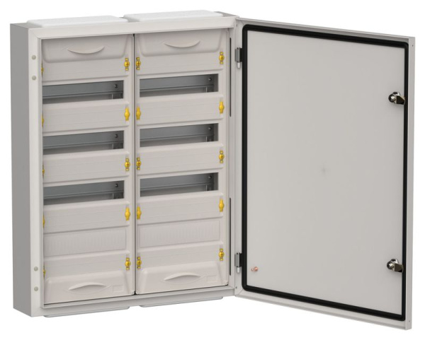 Корпус ЩРн-96 (2х48) TITAN 5 710х570х140 IP54 метал. сер. IEK TI5-50-N-2X048-54-7035