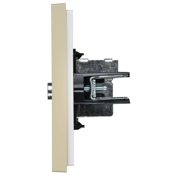 Розетка TV проходная FORTE&PIANO FP429 ваниль IEK FP-A10-P-K10