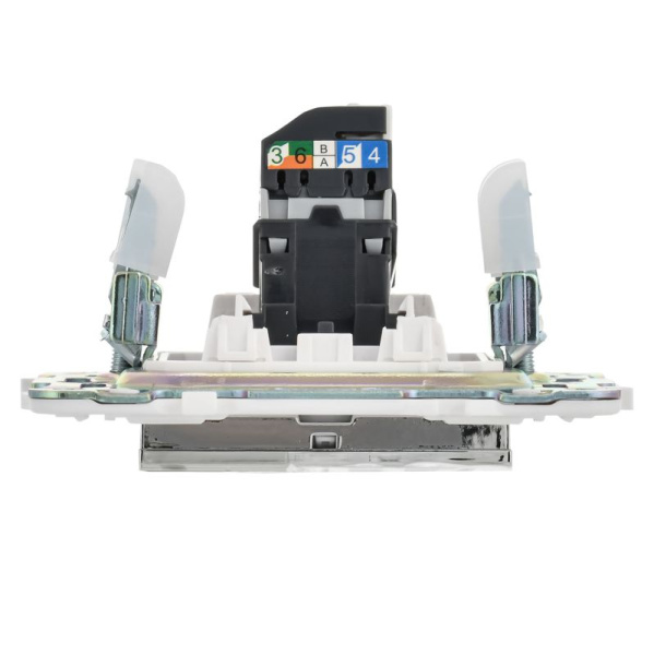Розетка компьютерная RJ45 кат.5E SKANDY SK-K01N никель IEK SK-K10-1-K50