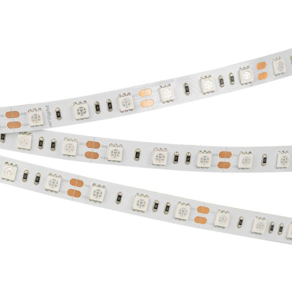 Лента светодиодная RT-B60-10mm 12V Blue 14.4Вт/м IP20 5060 открыт. (уп.5м) Arlight 012336(2)
