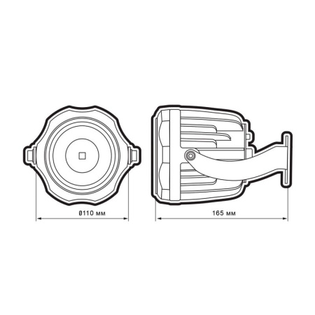 Светильник светодиодный PWW 20Вт 3000К IP65 GR 20град. архитектурный JazzWay 5066014