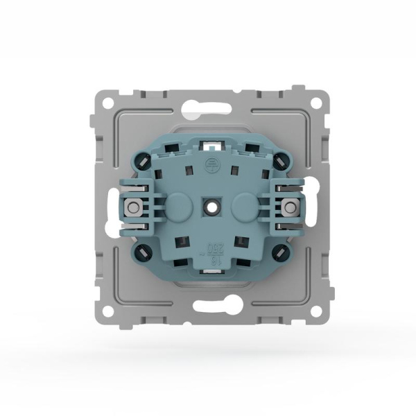 Розетка 1-м СП Pixel IP44 с заземл. защ. шторки с крышкой механизм бел. TOKOV ELECTRIC TKE-PX-R1ZSW1-C01-IP44