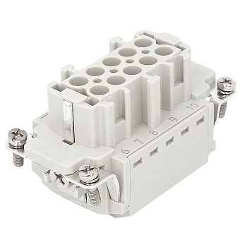 Розетка OptiLink HDC-HE-10-16-FQ-(0.14-2.5) 500В КЭАЗ 352257
