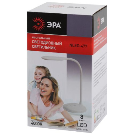 Светильник NLED-477-8W-W настольный бел. ЭРА Б0041082