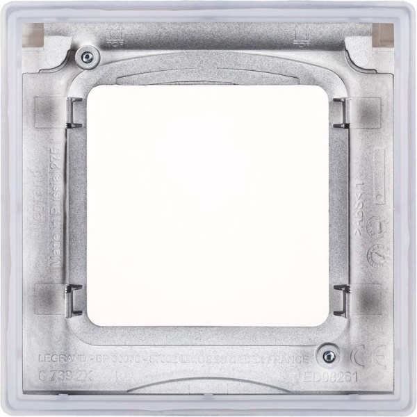 Рамка 1-м СП Inspiria IP20 IP44 с крышкой антрацит IEK 673923