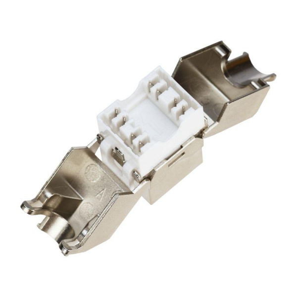 Модуль Keystone Jack RJ-45(8P8C) FTP экранир. кат.6 тип 180град. самозажимной PRO Rexant 02-0261