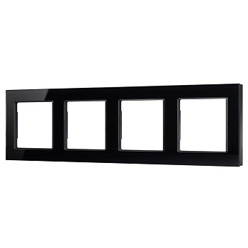 Рамка стеклянная FRM-GLARE-GS-4-BK Arlight 043803