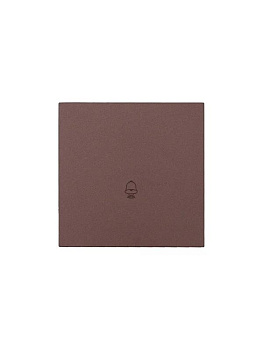 Кнопка звонка СП ZIMA IP20 безвинтов. зажим механизм шоколад LEZARD 704-7388-103QC