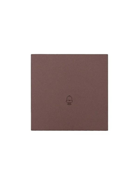 Кнопка звонка СП ZIMA IP20 безвинтов. зажим механизм шоколад LEZARD 704-7388-103QC