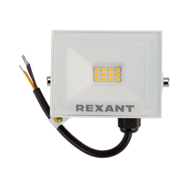 Прожектор СДО 20Вт 3000К 1600лм корпус бел. Rexant 605-019