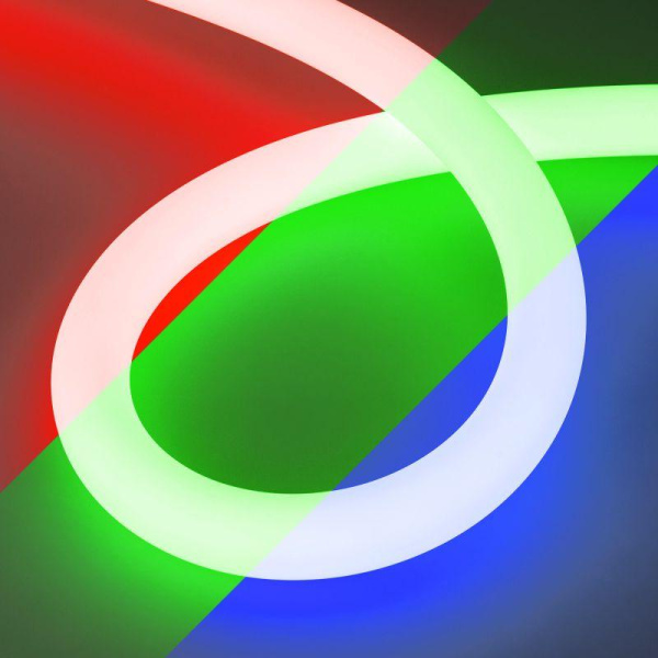 Лента светодиодная MOONLIGHT-TOP-G280-D40mm 24V RGB 360deg 14.4Вт/м IP65 wire x1 прямой вывод герметичная (уп.5м) Arlight 048826
