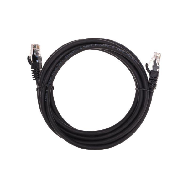 Патч-корд U/UTP CAT 6 RJ45-RJ45 26AWG LSZH черн. 3м Rexant 02-0292-3
