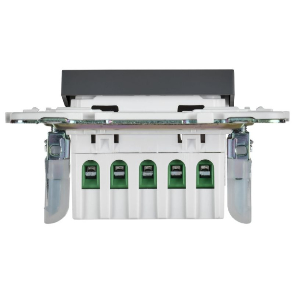 Кнопка звонка SKANDY 10А SK-V17T для отелей с индикацией титан IEK SK-V14-2-10-K48