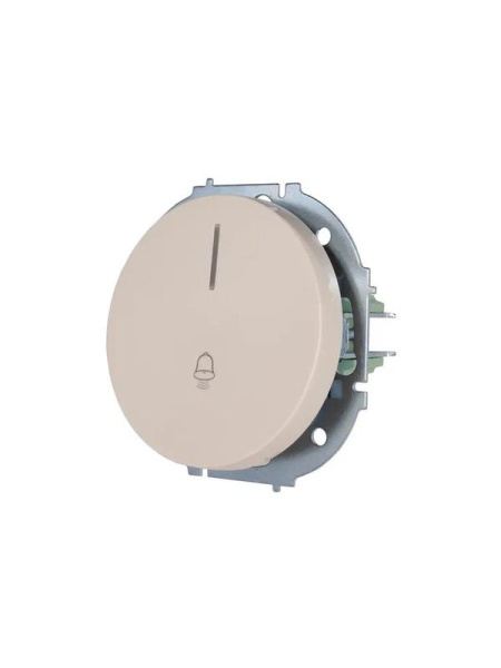 Кнопка звонка СП OSEN с подсветкой механизм сл. кость LEZARD 743-9088-108