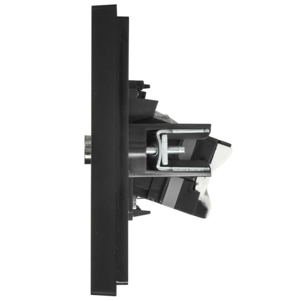 Розетка 2-м TV+RJ45 кат.5E FORTE&PIANO FP136 черн. IEK FP-AK20-1-K02
