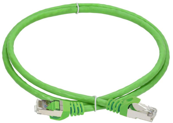 Патч-корд кат.6А S/FTP LSZH 2м зел. ITK PC02-C6ASL-2M