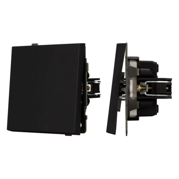 Выключатель звонковый SWT-TENDO-MKR1-SFPL-BK 10А 230В механизм Arlight 054587